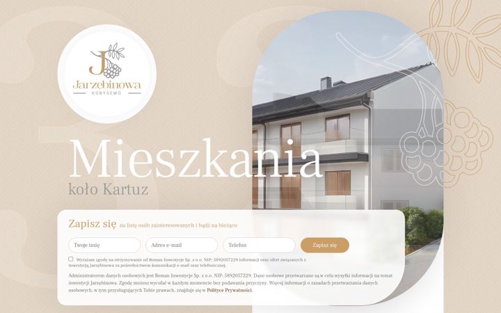 Screenshot of jarzebinowa.com.pl