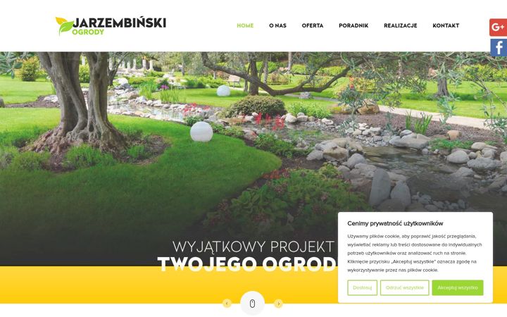 Screenshot of jarzembinski-ogrody.pl