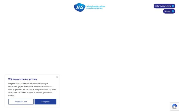 Screenshot of jas-administratie.nl