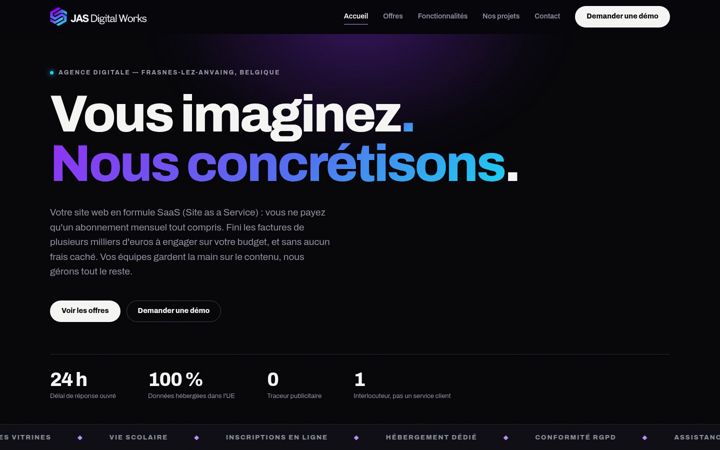 Screenshot of jas-dw.be