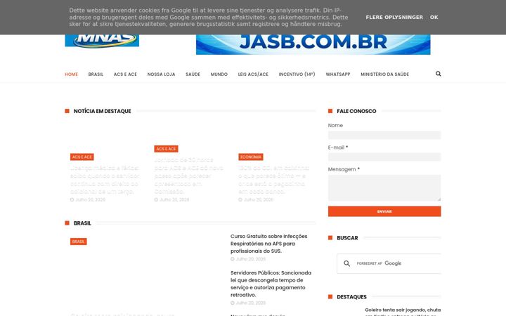 Screenshot of jasb.com.br