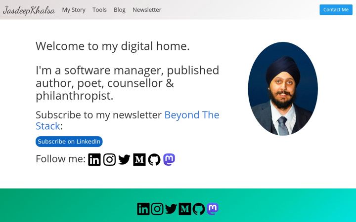 Screenshot of jasdeepkhalsa.com