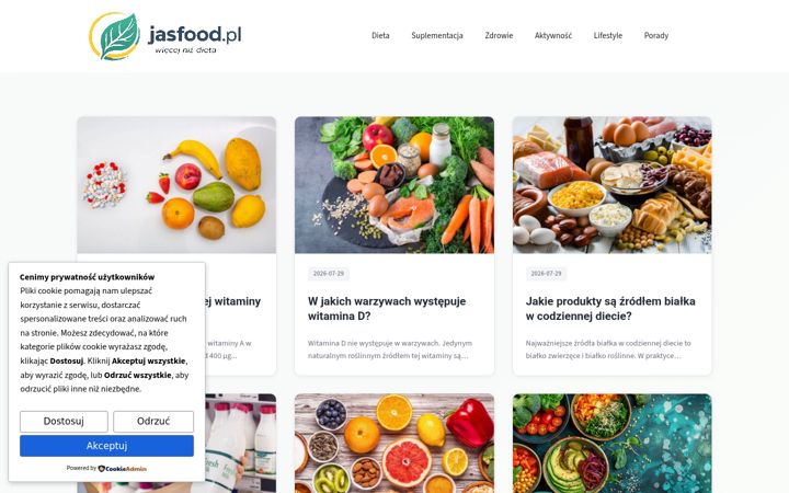 Screenshot of jasfood.pl