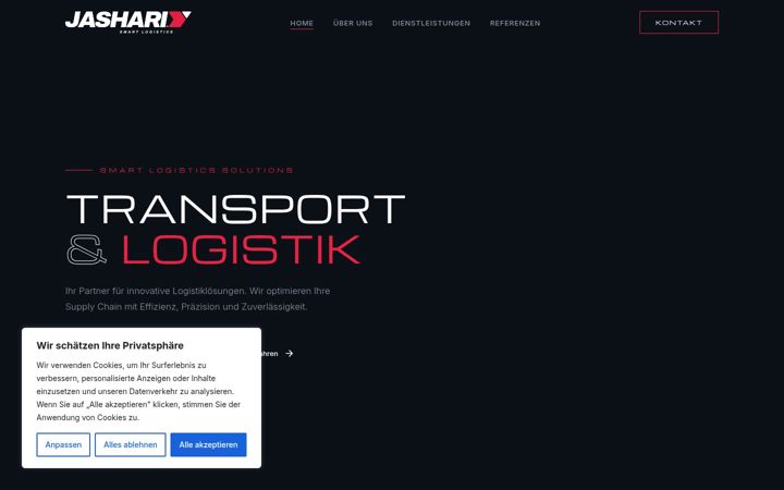 Screenshot of jashari-logistics.de