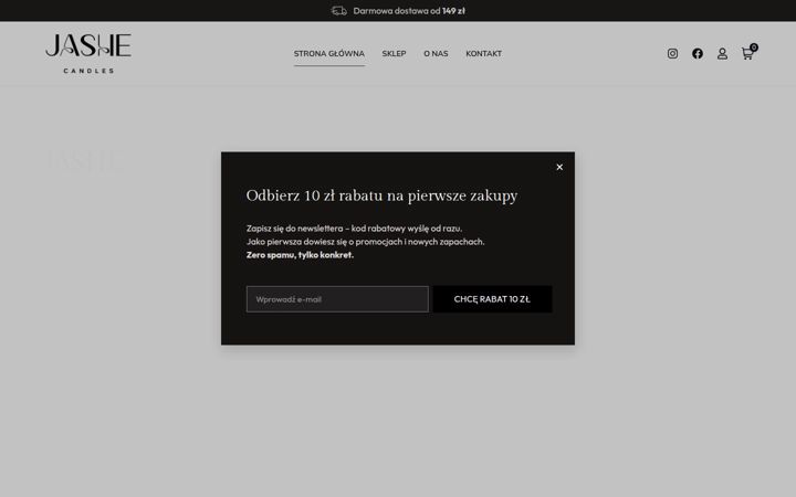 Captură de ecran a jashe.pl