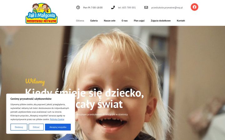 Screenshot of jasimalgosia.waw.pl