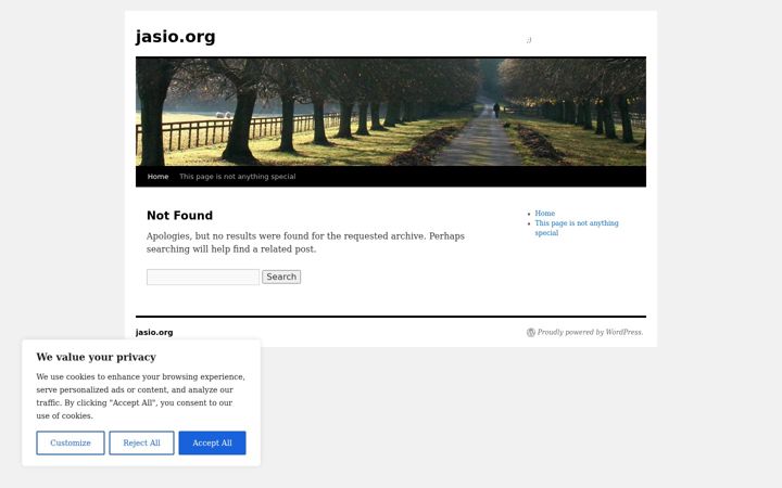 Screenshot of jasio.org
