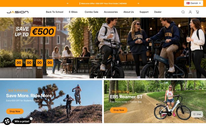 Screenshot of jasionbikes.eu