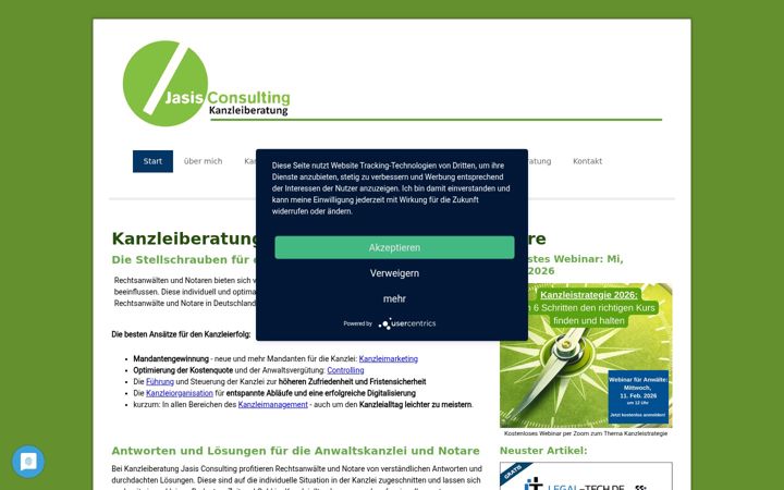 Screenshot of jasis-consulting.de