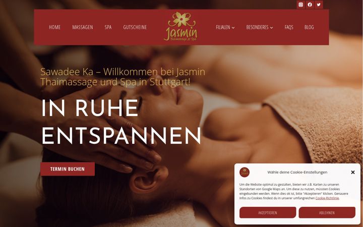 Screenshot of jasmin-thaimassage-stuttgart.de