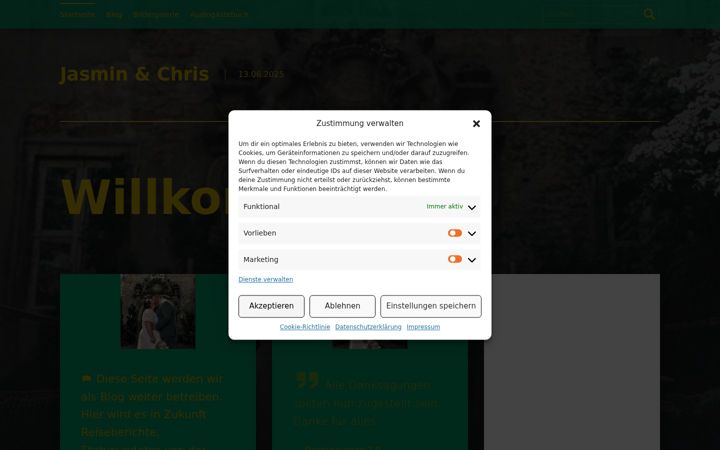 Screenshot of jasmin-und-chris.de