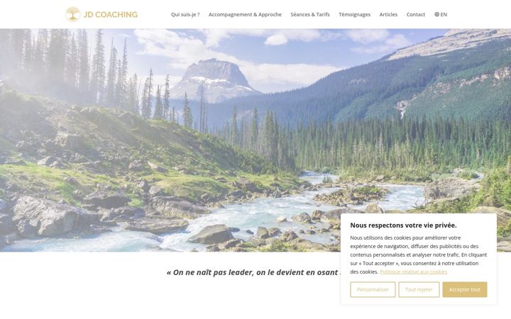 Screenshot of jasminedarier.com