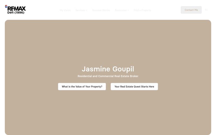 Screenshot of jasminegoupil.com