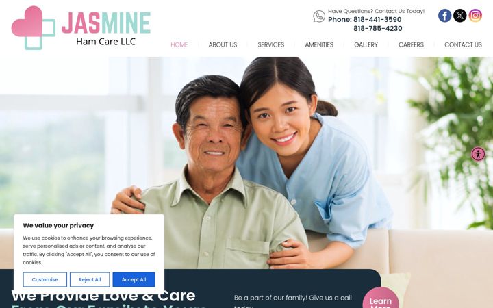 Screenshot of jasminercfe.org