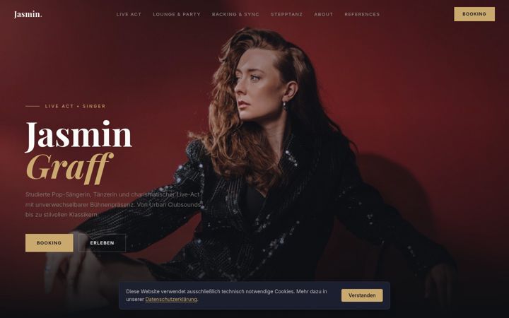 Screenshot of jasmingraff.de