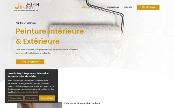 Screenshot of jasminroypeintre.com