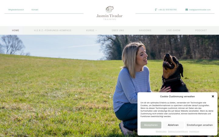 Screenshot of jasmintivadar.com