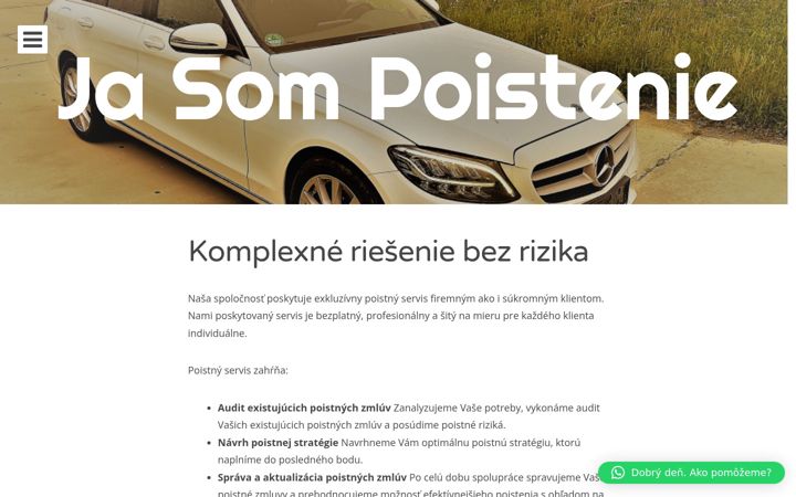 Screenshot of jasompoistenie.sk
