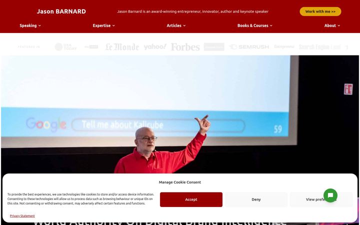 Screenshot of jasonbarnard.com