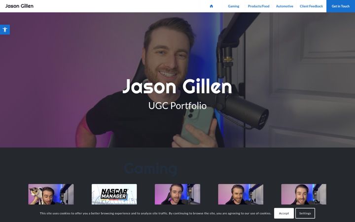 Screenshot of jasongillen.com