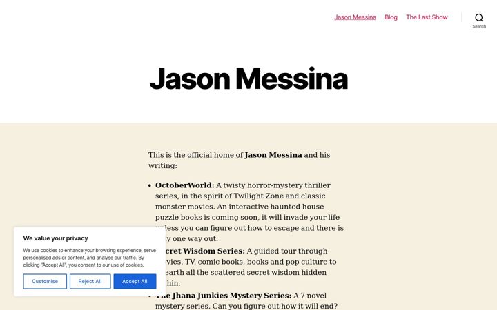 Screenshot of jasonmessina.com