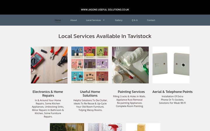 Screenshot of jasonsusefulsolutions.co.uk