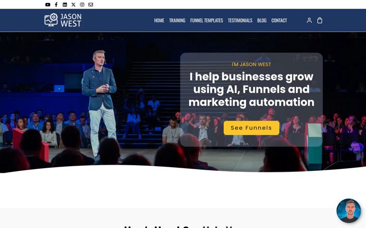 Screenshot of jasonwest.com