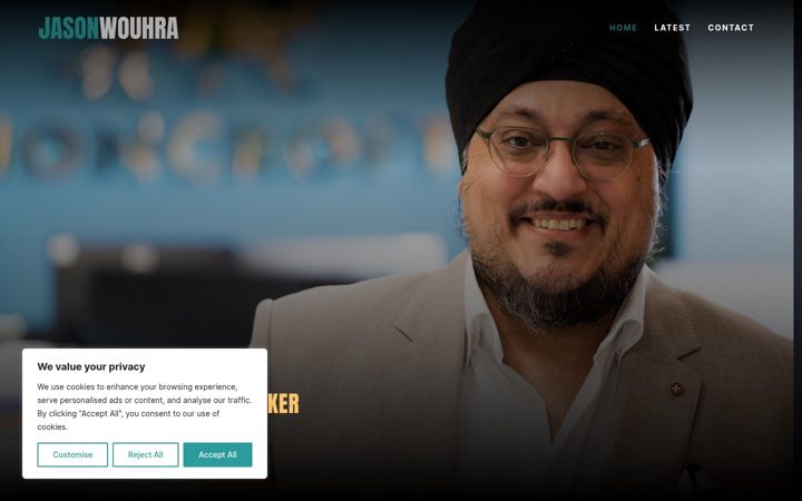 Screenshot of jasonwouhra.com