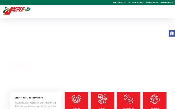 Screenshot of jasperengines.com