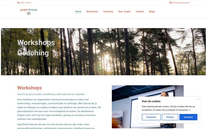 Screenshot of jasperknaap.nl