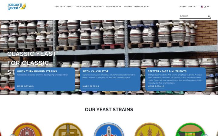 Screenshot of jasperyeast.com