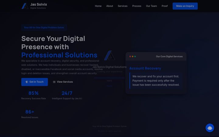 Screenshot of jassolvix.com