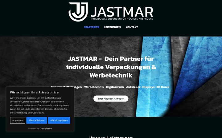 Screenshot of jastmar.com