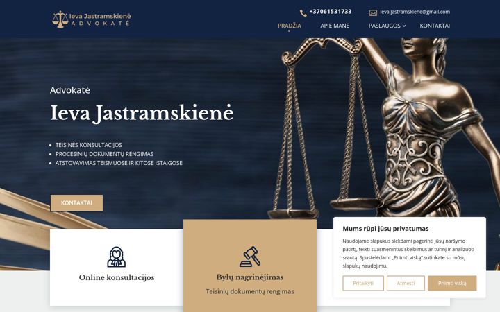 Screenshot of jastramskiene.lt