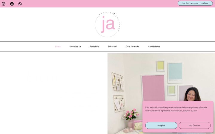 Screenshot of jastudiocreativo.com