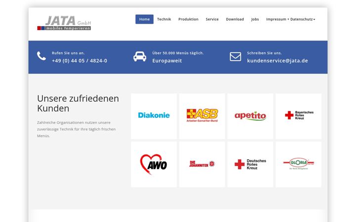 Screenshot of jata.de