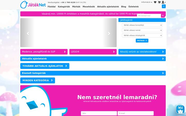 Screenshot of jateknet.hu