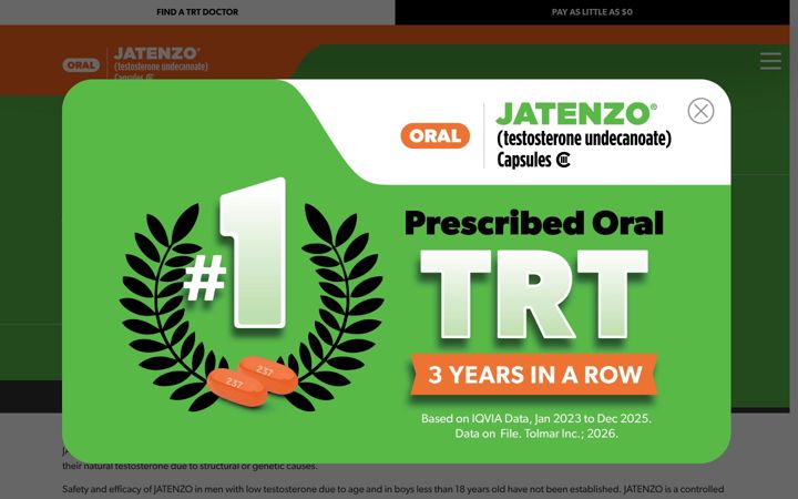 Screenshot of jatenzo.com