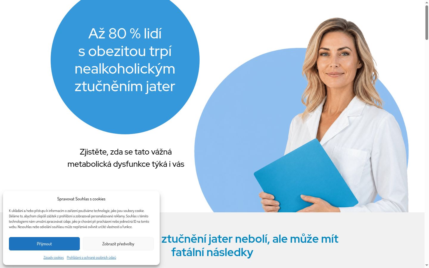 Skærmbillede af samtykkebanneret, som det blev vist før nogen interaktion