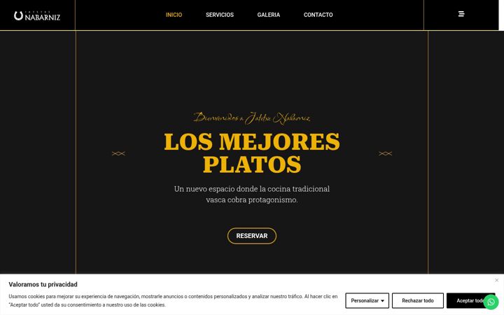 Screenshot of jatetxenabarniz.com