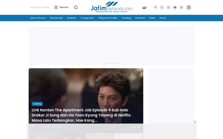 Screenshot of jatimnetwork.com