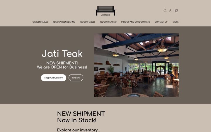 Screenshot of jatiteak.com