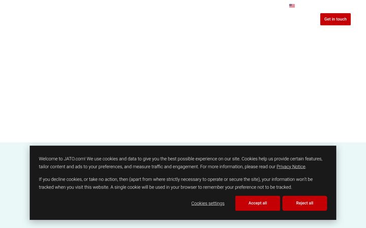 Screenshot of jato.com