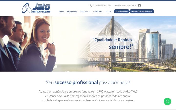 Screenshot of jatoempregos.com.br