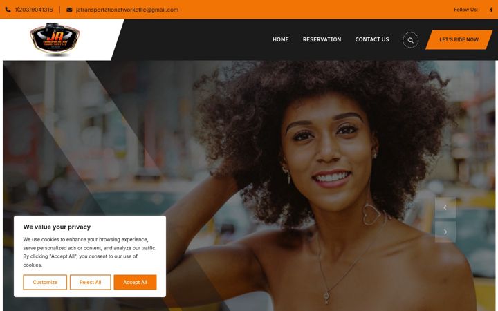 Screenshot of jatransportationct.com