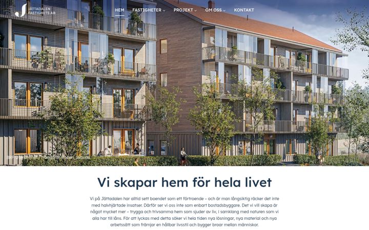 Screenshot of jattadalen.se