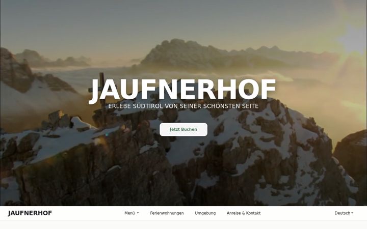Screenshot of jaufnerhof.com