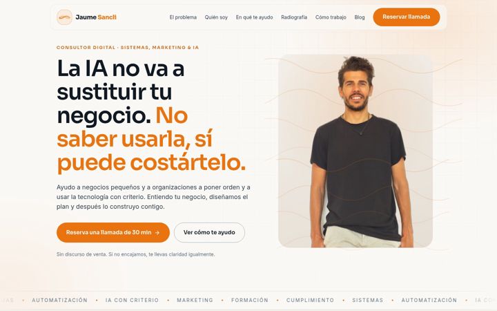 Screenshot of jaumesanclimens.com