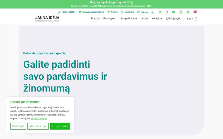 Screenshot of jaunaideja.lt