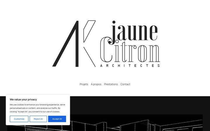 Screenshot of jaunecitronarchitectes.fr